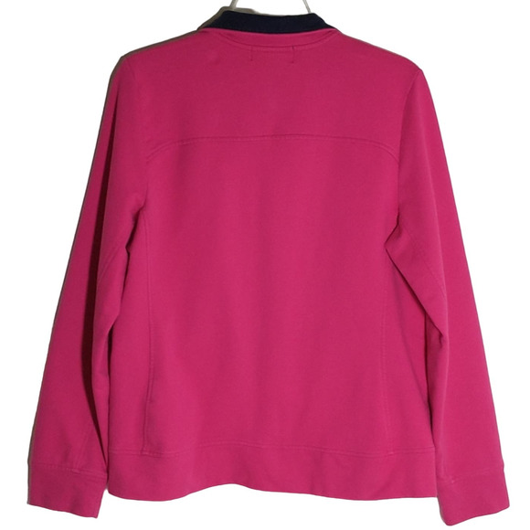 Lauren Ralph Lauren Athletic Jacket Wmn's Sz L Pink Full Zip Long Sleeve Pockets - Picture 5 of 10